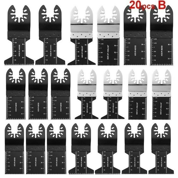 20X 34MM Straight Scale Oscillating MultiTool Saw Blade Set For Fein Multimaste 